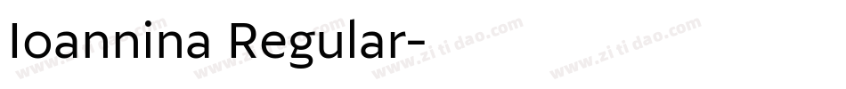 Ioannina Regular字体转换